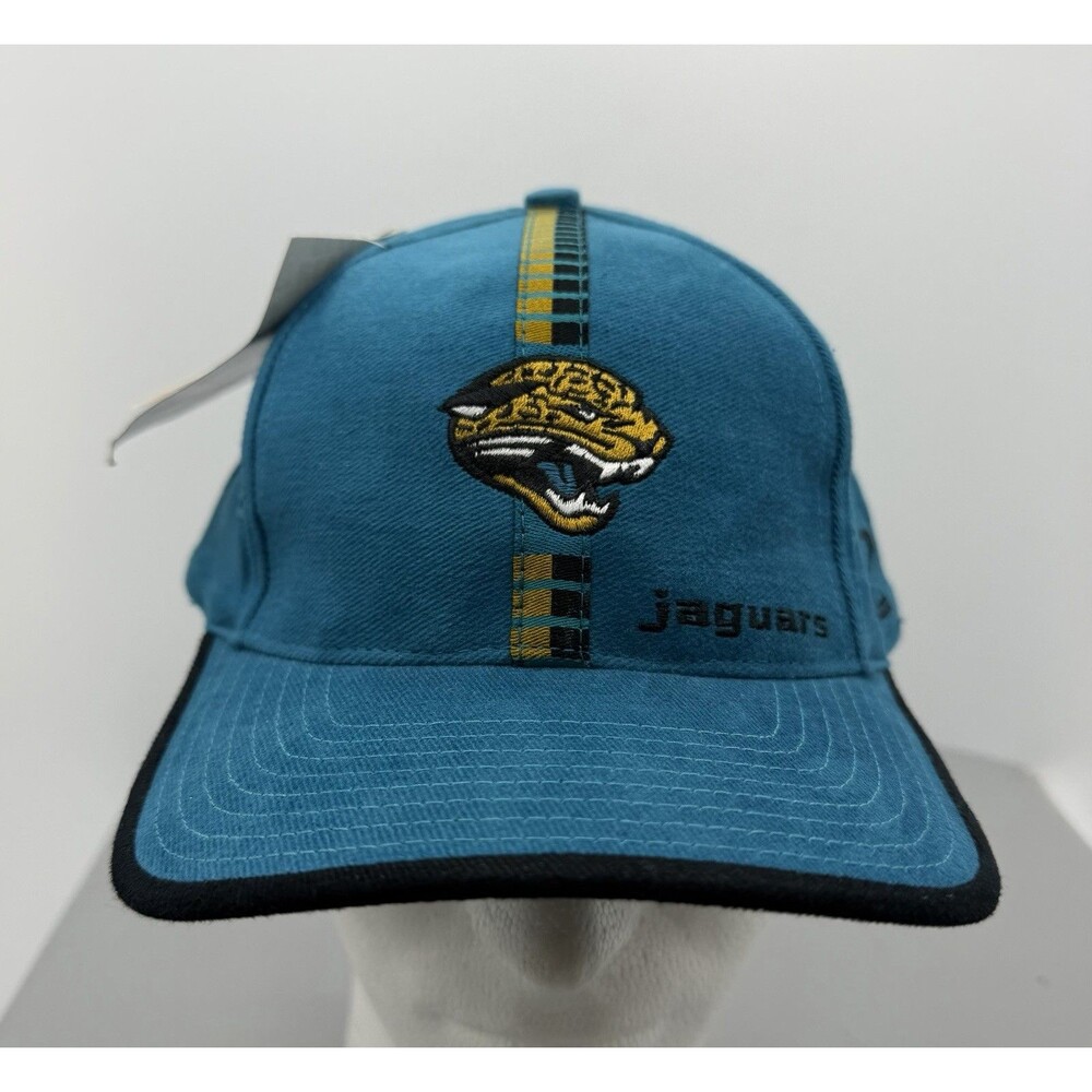 New Vintage 90’s Jacksonville Jaguars NFL Teal Logo Athletic StrapBack Hat Cap
